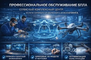 Профессиональное обслуживание БПЛА: сервисный комплексный центр и услуги прямого и обратного инжиниринга