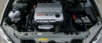 Photo of the V6 Camry engine