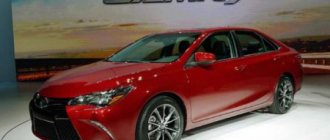 Photo of Toyota Camry 2017 2018 sedan.