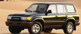 Передняя часть Toyota Land Cruiser 80