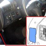 Location of fuses in the cabin: Toyota MR2 Spyder 1999-2007.