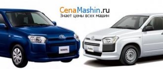 Comparison of Toyota Saxid and Toyota Probox