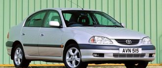 Toyota Avensis T220 front photo