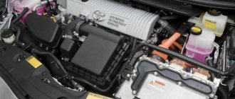 Toyota Prius 30 моторный отсек