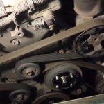 Replacing a belt on a Toyota Land Cruiser
